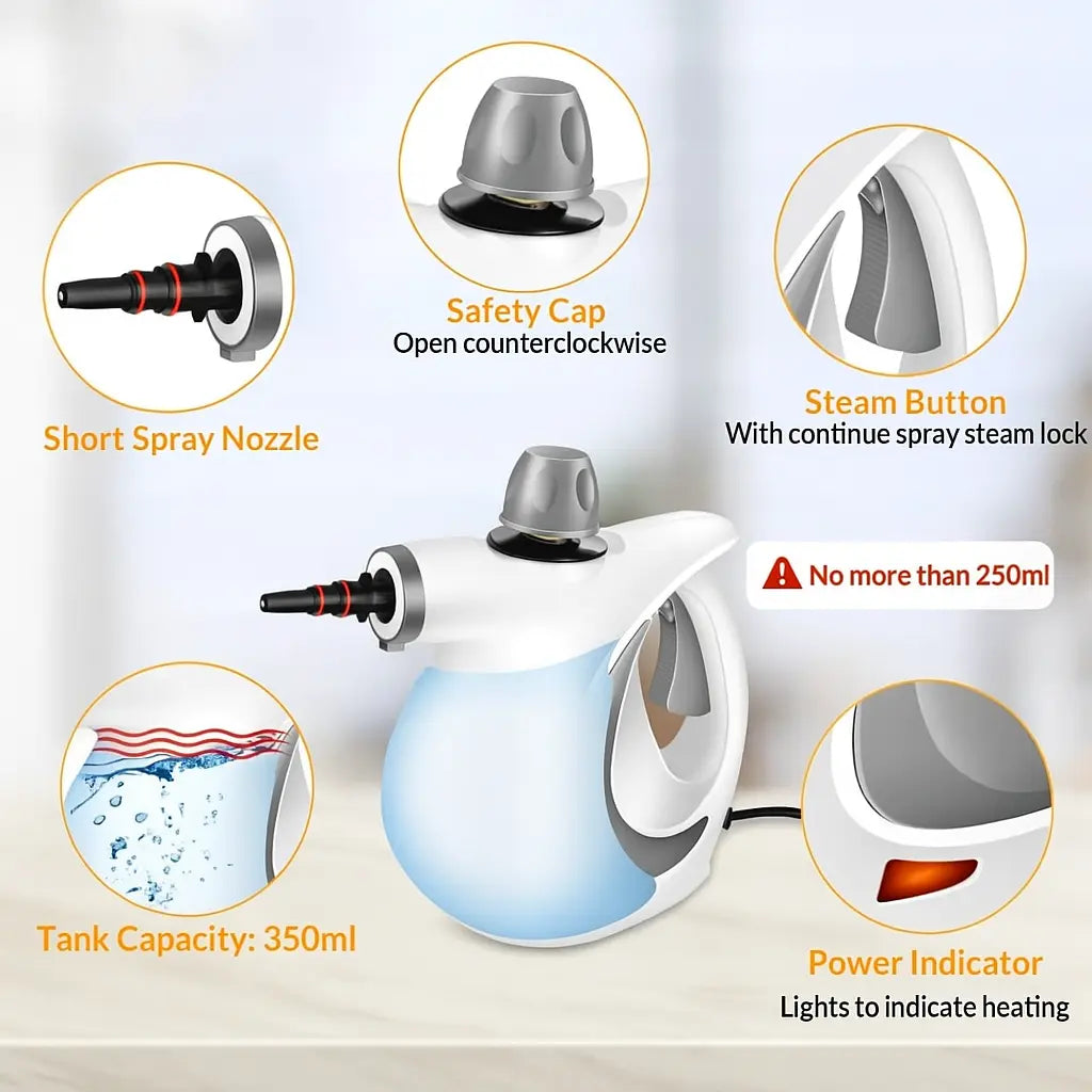SteamPulse Pro™ – Portable Handheld Steamer for Home & Clothes