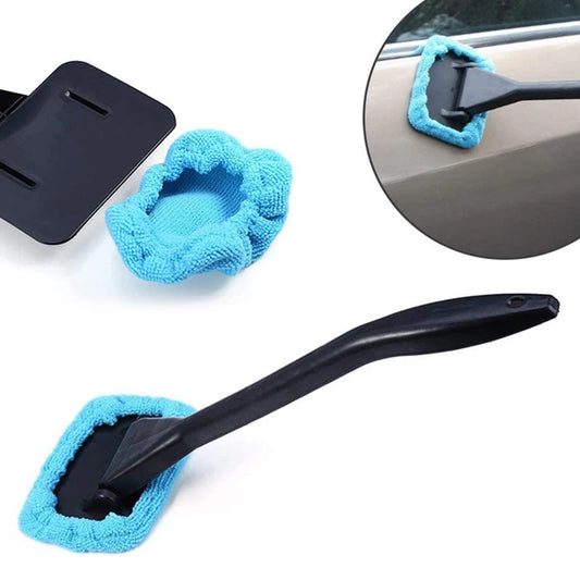 AutoShine Edge - Car Window Cleaner Brush Kit (4 Cloths)